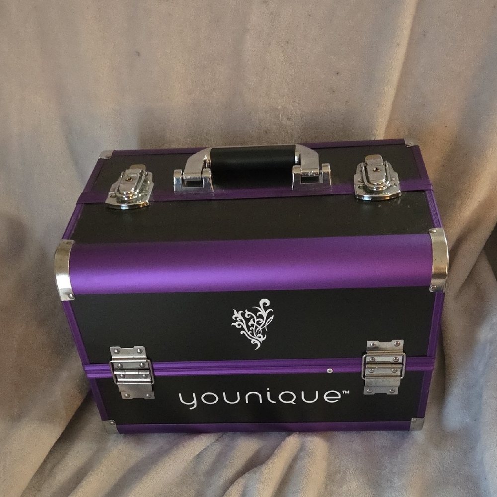 Younique Black and Purple Beauty Case